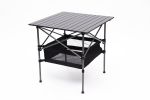 1-piece Folding Outdoor Table with Carrying Bag; Lightweight Aluminum Roll-up Square Table for indoor; Outdoor Camping; Picnics; Beach; Backyard; BBQ;