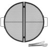 Foldable Outdoor Camping Round Cooking Grate Stainless Steel Fire Pit Grill Grate