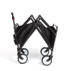 Compact Outdoor Folding Utility Wagon; Black