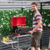 Outdoor Portable Tabletop Pellet Grill and Smoker with Digital Control System for BBQ