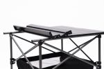 1-piece Folding Outdoor Table with Carrying Bag; Lightweight Aluminum Roll-up Square Table for indoor; Outdoor Camping; Picnics; Beach; Backyard; BBQ;