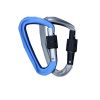 Aluminum Carabiner Clips 5 Pack  D Shape, Keychain Buckles D-Ring Locking Carabiner Light but Strong