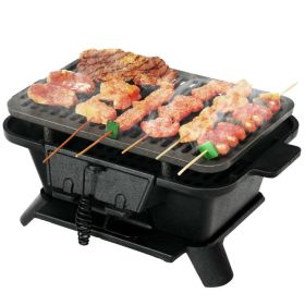 Camping party Picnic Heavy Duty Portable Tabletop BBQ Grill Stove (Color: Black, Type: BBQ Grill)