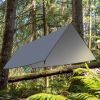 Waterproof Camping Tarp Kit Tent Canopy Rain Fly Awning Shelter for Outdoor Picnic Hammock Hiking Backpacking Travelling UV Protection