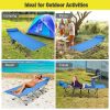 Folding Camping Cot with Side Storage Pocket Detachable Headrest