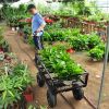 Wagon Cart Garden cart trucks make it easier to transport firewood